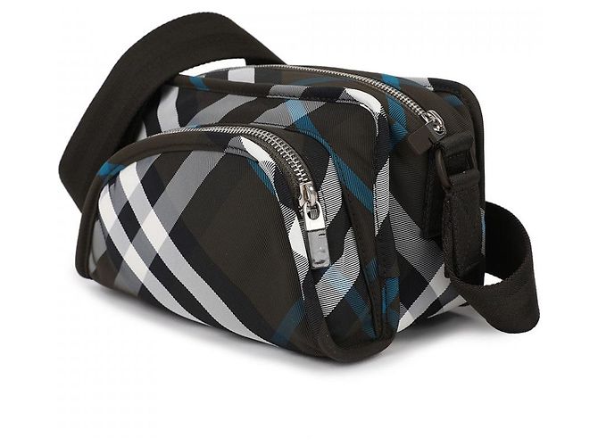 Borsa Burberry Camera Bag Shield Nera Nero - vista 3