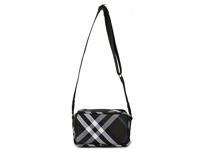 Borsa Burberry Camera Bag Shield Nera Nero - vista 4