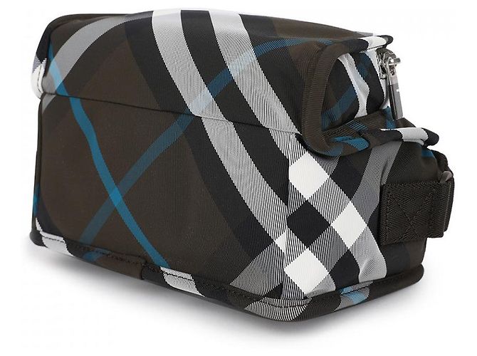 Borsa Burberry Camera Bag Shield Nera Nero - vista 5