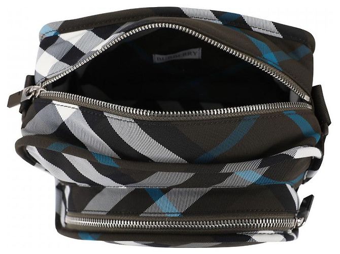 Borsa Burberry Camera Bag Shield Nera Nero - vista 6