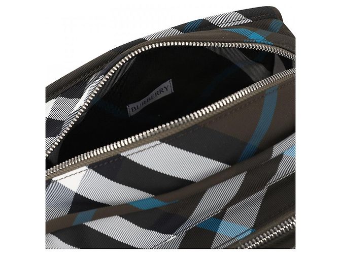 Borsa Burberry Camera Bag Shield Nera Nero - vista 7