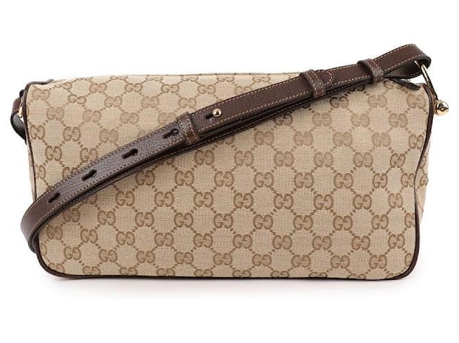 Gucci Borsa a tracolla Medium Half Horsebit Marrone - vista 2
