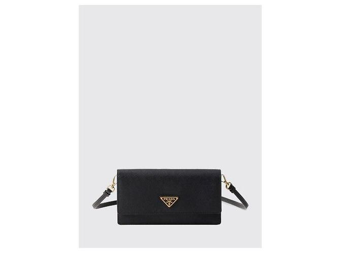 Prada Mini borsa in pelle Saffiano Nero - vista 3