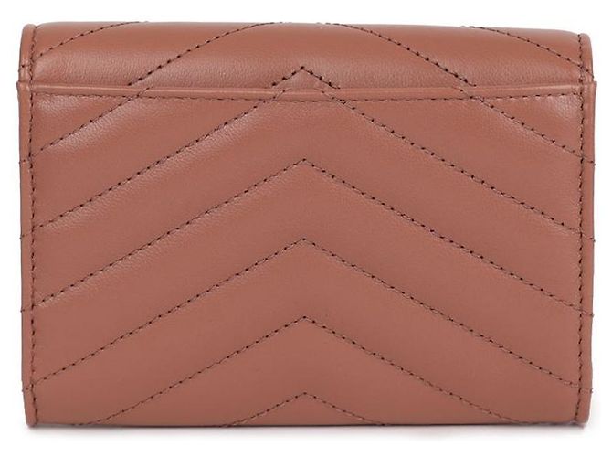 Saint Laurent Cassandra Geldbörse Rosa Lammfell Pink - Ansicht 4