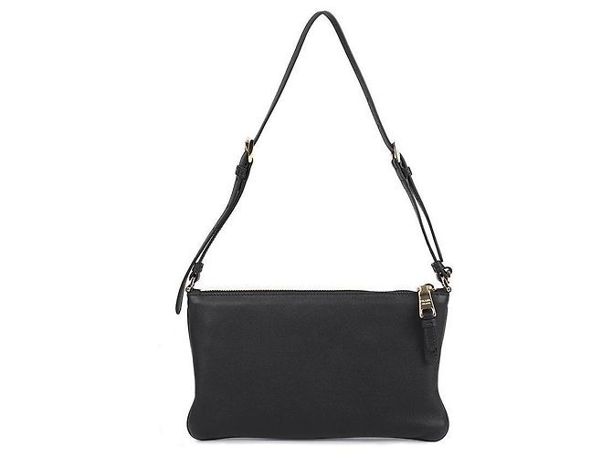 Prada Borsa a tracolla in pelle morbida Nero - vista 4