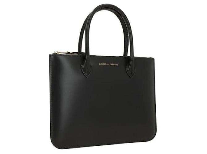 Comme Des Garcons Borsa Pouch con Manico Classica Nero - vista 4