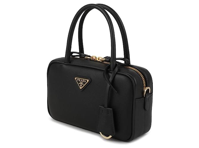 Borsa Prada in pelle nera Nero - vista 3