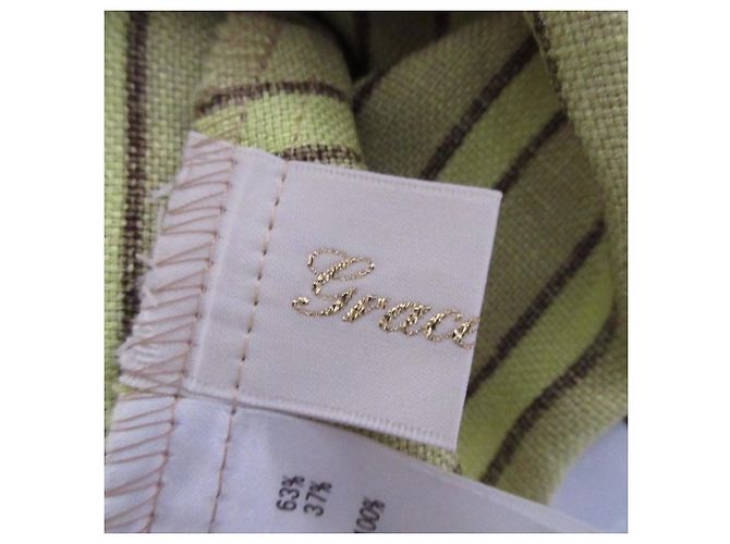 Autre Marque Blusa de rayas efecto lino Grace Class Amarillo - vista 7