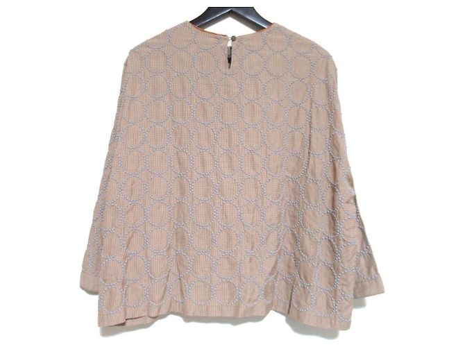 Autre Marque mina perhonen Blusa Pullover Tambourine de algodón y seda Castaño - vista 2