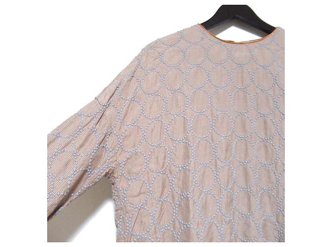 Autre Marque mina perhonen Blusa Pullover Tambourine de algodón y seda Castaño - vista 3