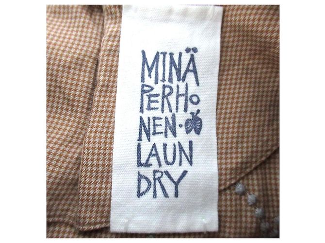 Autre Marque mina perhonen Blusa Pullover Tambourine de algodón y seda Castaño - vista 6