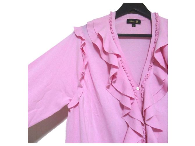 Autre Marque Cárdigan de algodón 18G Drawer Rosa - vista 3