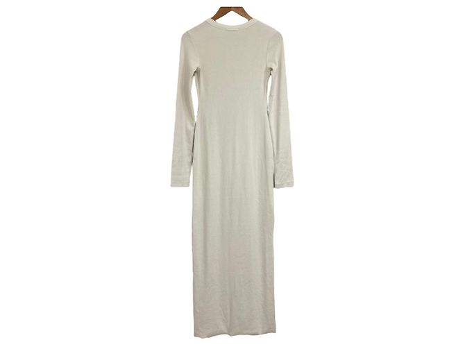 Autre Marque COTTON CITIZEN Rippstrick-Kleid Beige Roh - Ansicht 2