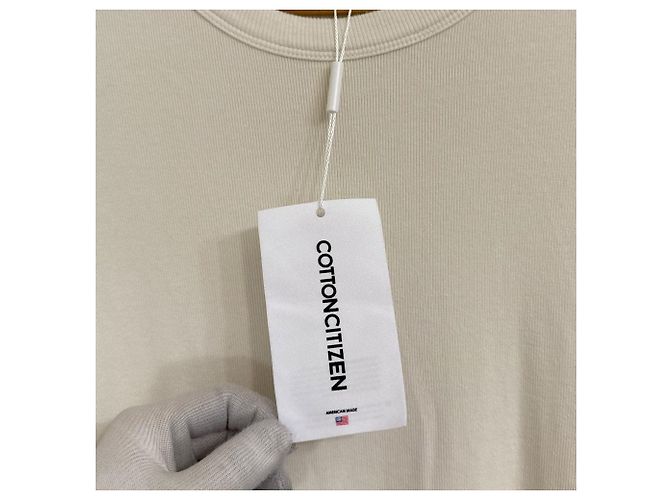 Autre Marque COTTON CITIZEN Rippstrick-Kleid Beige Roh - Ansicht 5