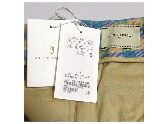 Autre Marque United Arrows SHINY Gingham Slim Pants Multicolore - vista 7