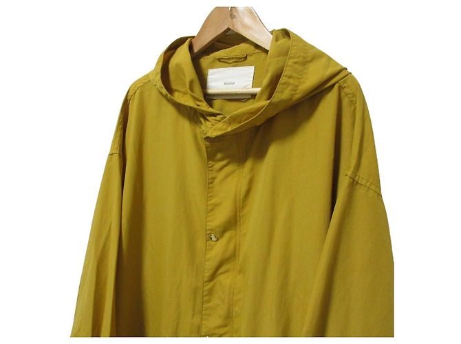 Autre Marque Abrigo largo con capucha MidiUmi de nailon Amarillo - vista 4