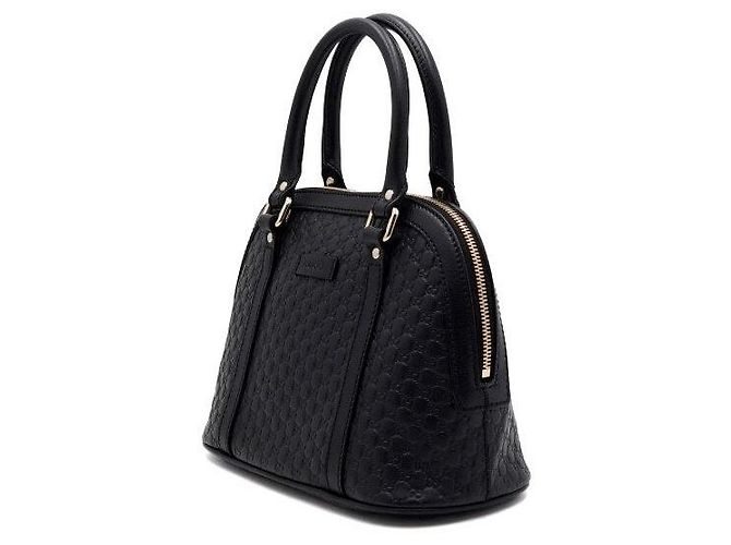 Mini Dome Tote Bag GG Micro Guccissima Nera Borsa a Tracolla - vista 2