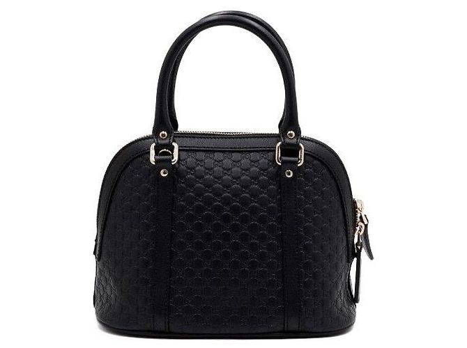 Mini Dome Tote Bag GG Micro Guccissima Nera Borsa a Tracolla - vista 4