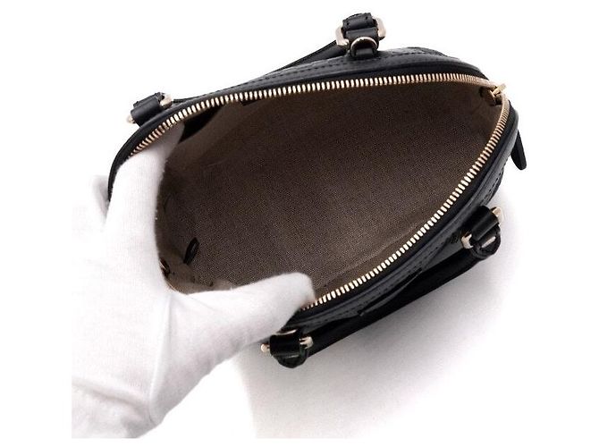 Mini Dome Tote Bag GG Micro Guccissima Nera Borsa a Tracolla - vista 5