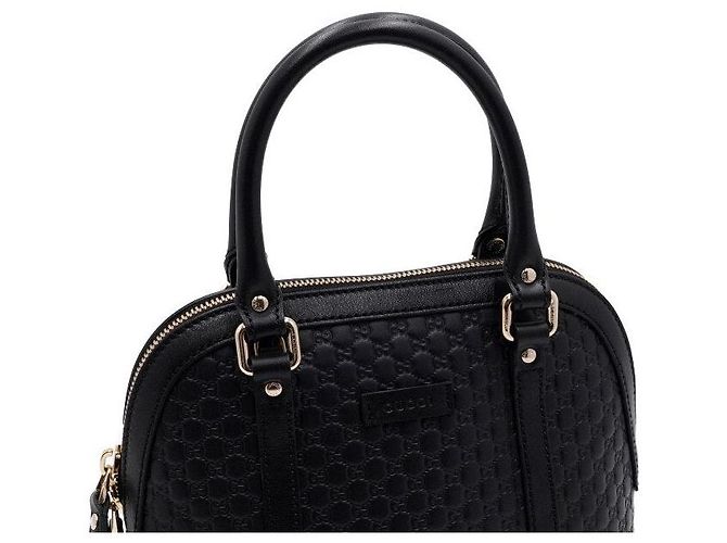 Mini Dome Tote Bag GG Micro Guccissima Nera Borsa a Tracolla - vista 8