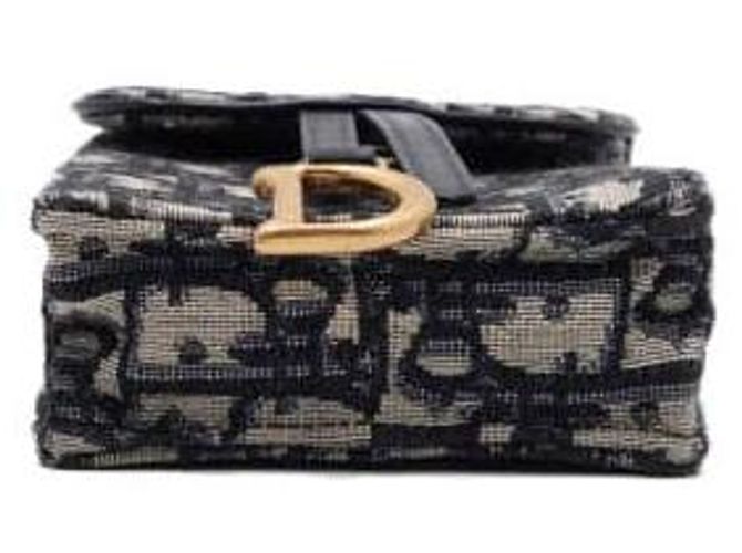 Dior Borsa a tracolla Oblique Saddle Vertical Pouch Mini con catena Blu - vista 7