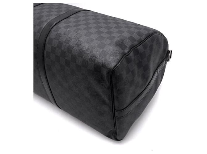 Louis Vuitton Borsa da viaggio Keepall Damier Graphite Marrone - vista 7