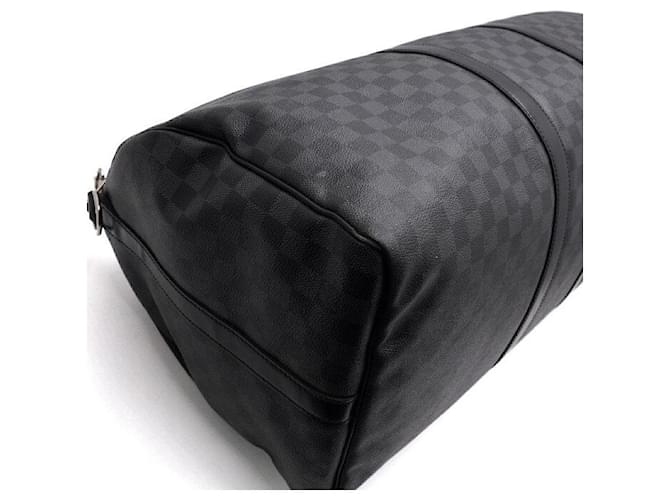Louis Vuitton Borsa da viaggio Keepall Damier Graphite Marrone - vista 8