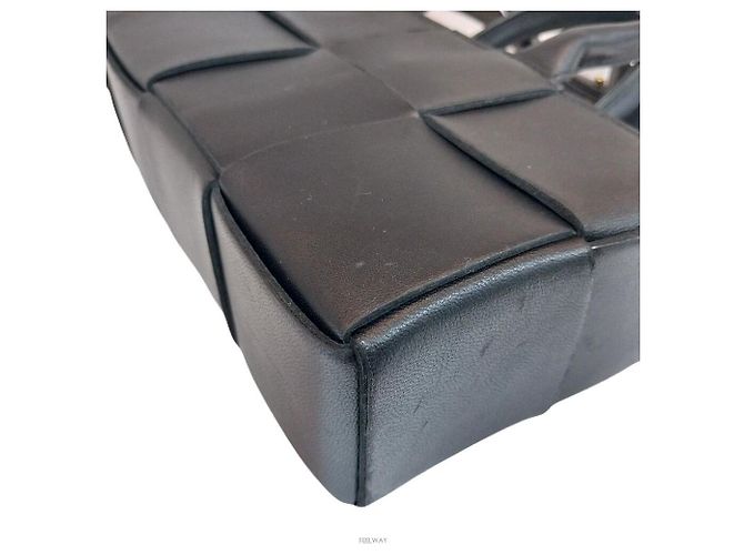 Bottega Veneta Borsa Tote Arco Mini East-West e a Tracolla Nero - vista 8
