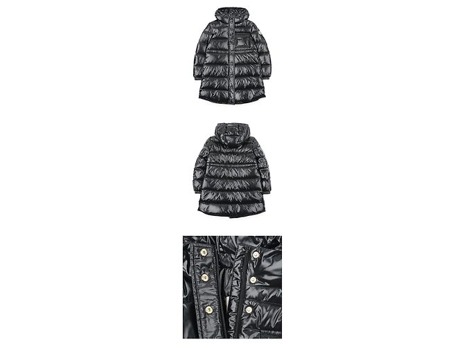 Moncler Giacca in Piumino con Cappuccio DACCA per Bambini Nero - vista 3