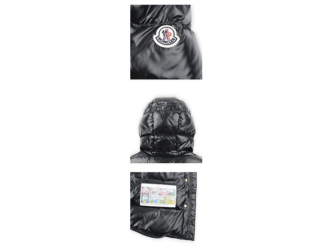 Moncler Giacca in Piumino con Cappuccio DACCA per Bambini Nero - vista 4