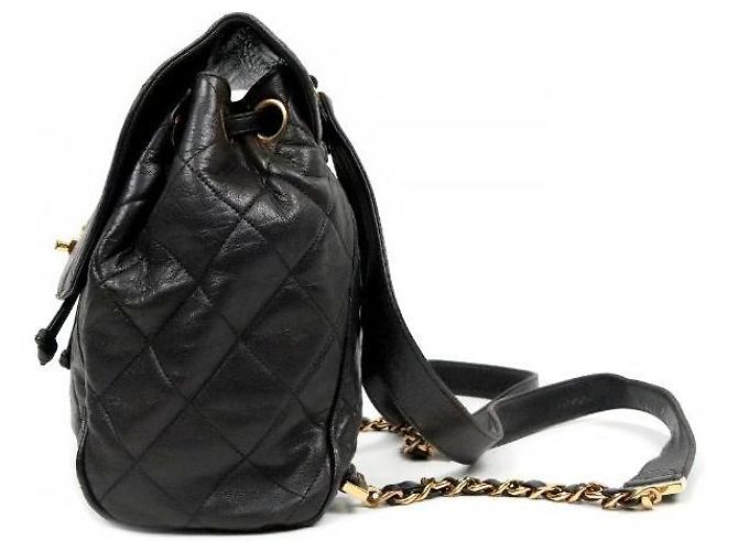 Chanel Gesteppter Rucksack in Schwarz - Ansicht 2