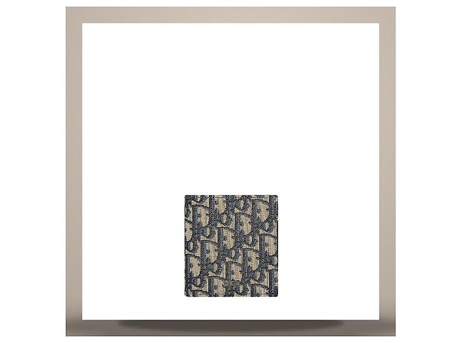 Dior Carteira Beige Black Oblique Jacquard - vista 4