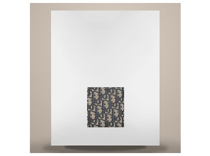 Dior Carteira Beige Black Oblique Jacquard - vista 7