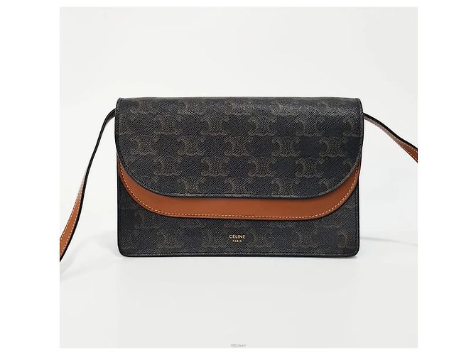 Céline Borsa crossbody da donna Portafoglio con tracolla Triomphe - vista 2