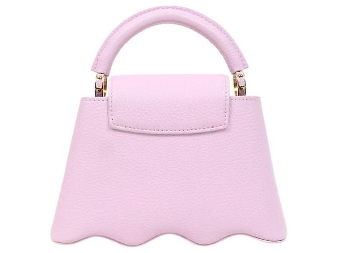 Louis Vuitton Mini Borsa Tote Capucines Rosa - vista 3