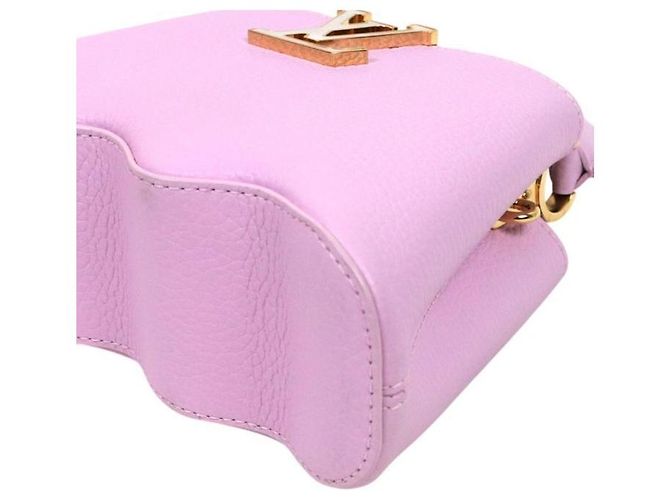 Louis Vuitton Mini Borsa Tote Capucines Rosa - vista 6