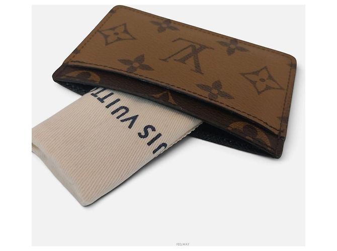 Louis Vuitton Reversed Card Holder Wallet Brown - view 2