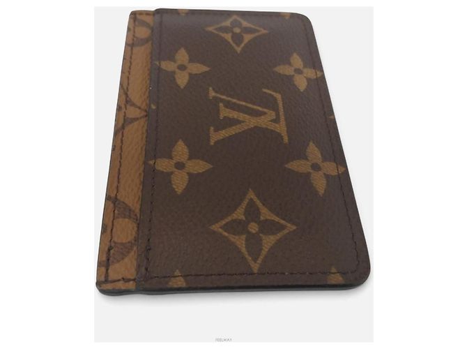 Louis Vuitton Reversed Card Holder Wallet Brown - view 3