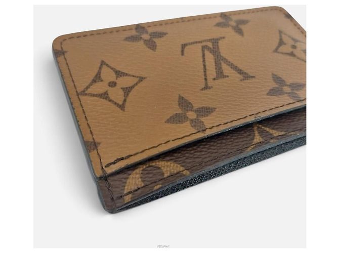 Louis Vuitton Reversed Card Holder Wallet Brown - view 4