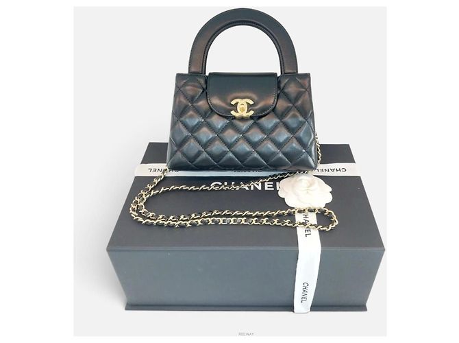 Coco Handle Borsa Chanel Kelly Small Top Handle in pelle Crossbody Nero - vista 2