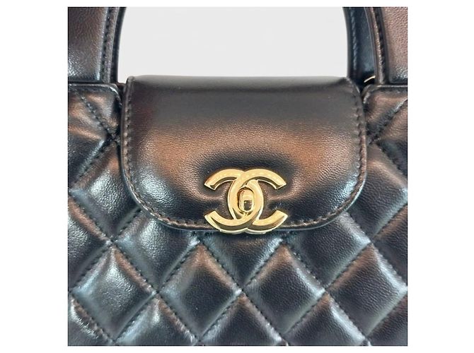 Coco Handle Borsa Chanel Kelly Small Top Handle in pelle Crossbody Nero - vista 8