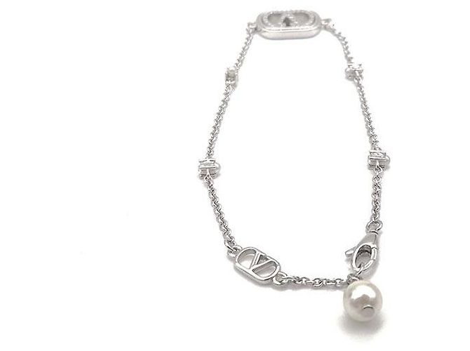 Valentino Bracciale Signature Logo Argento - vista 3