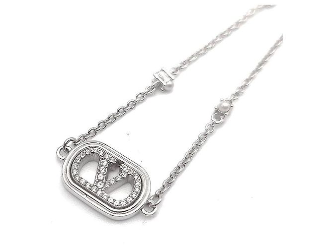 Valentino Bracciale Signature Logo Argento - vista 4