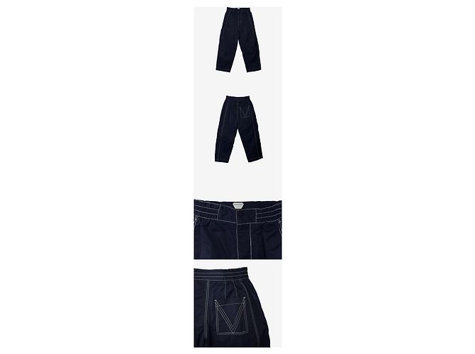 Bottega Veneta Nylonhose mit Paspelierung Blau - Ansicht 2