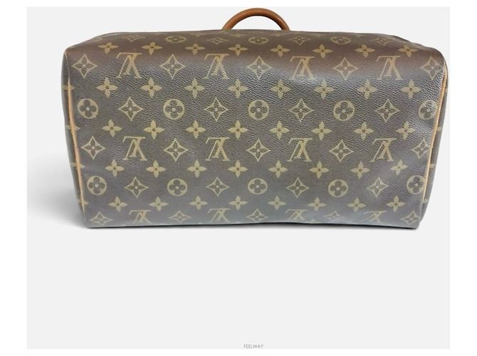 Louis Vuitton Borsa Tote Monogram Speedy Marrone - vista 3