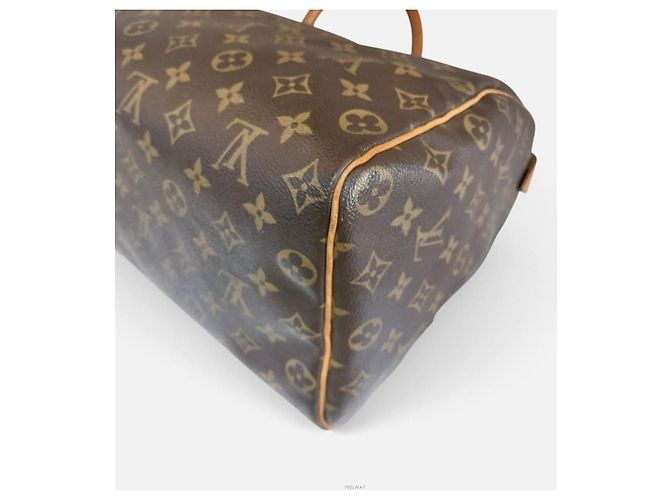 Louis Vuitton Borsa Tote Monogram Speedy Marrone - vista 6