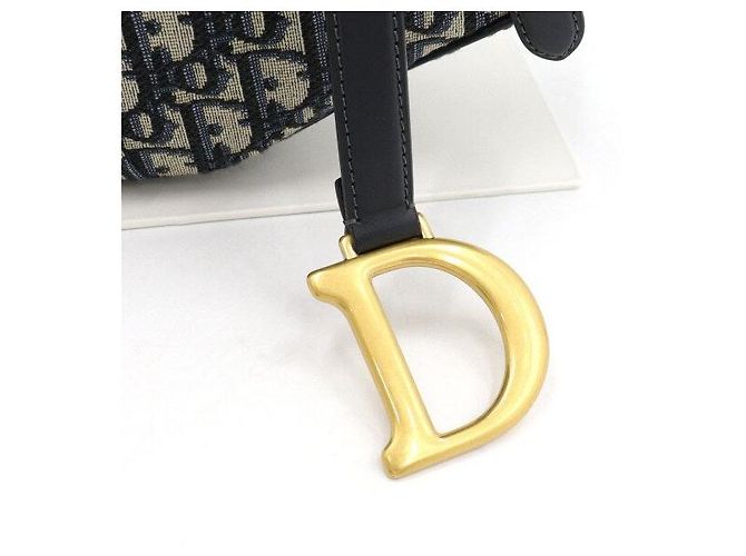 Dior Oblique Canvas Saddle Tote Bag und Schultertasche - Ansicht 4