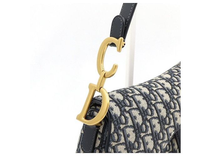 Dior Oblique Canvas Saddle Tote Bag und Schultertasche - Ansicht 5
