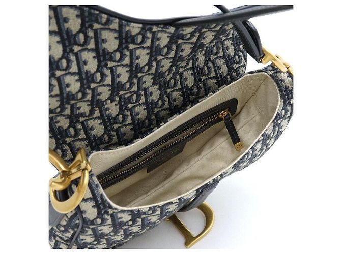 Dior Oblique Canvas Saddle Tote Bag und Schultertasche - Ansicht 6