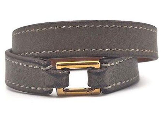 Hermès Pulsera Double Reval Castaño - vista 3